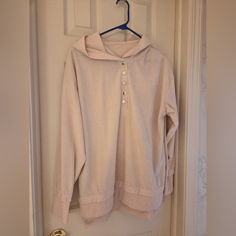 Women's Cream Button Down Shirt